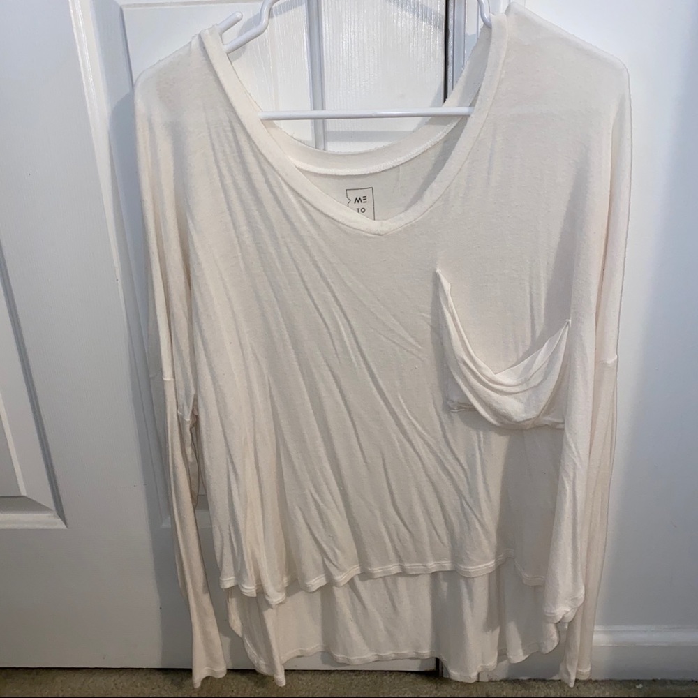 White Long Sleeve Top